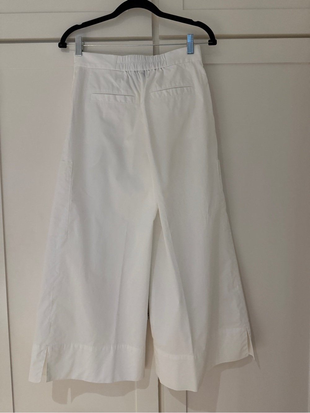 COS Elasticized Pleated Culottes White Cotton - Picture 11 of 17